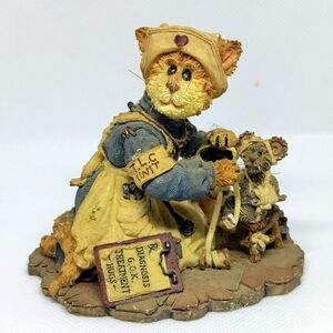 2000 VTG Boyds Bears & Friends Florence Whisker Fixer with Splint Feline Better